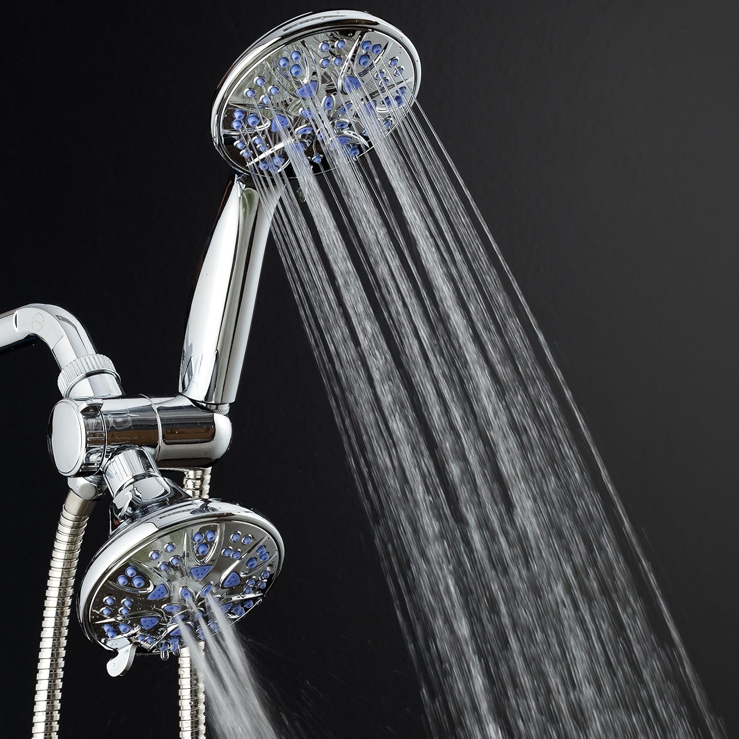 AquaDance Antimicrobial 30-Setting Shower Combo, Soft Purple, 4 AquaDance Antimicrobial 30-Setting Shower Combo, Soft Purple, 4