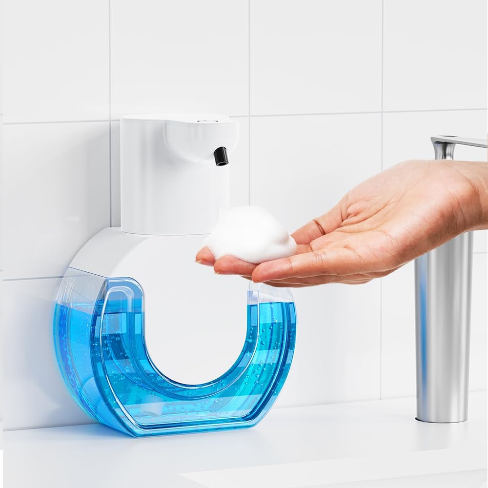 Automatic Foaming Soap Dispenser 15oz/420ml Foaming Hand Sanitizer Touchless Wall Mount with 4levels Adjustable Free Touch Electric Soap Dispenser Rechargeable with Sensor Automatic Foaming Soap Dispenser 15oz/420ml Foaming Hand Sanitizer Touchless Wall Mount with 4levels Adjustable Free Touch Electric Soap Dispenser Rechargeable with Sensor