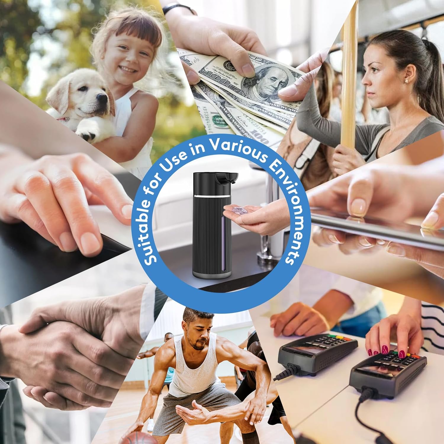Automatic Soap Dispenser Touchless, 14.2oz/420ml Dish Hand Soap Dispenser for Kitchen Bathroom, Adjustable Volume for Thick Thin Liquid, USB C Rechargeable, Clog-Free, Black Automatic Soap Dispenser Touchless, 14.2oz/420ml Dish Hand Soap Dispenser for Kitchen Bathroom, Adjustable Volume for Thick Thin Liquid, USB C Rechargeable, Clog-Free, Black