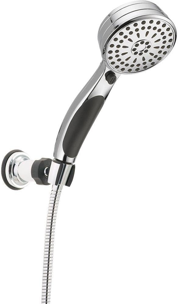 Delta Faucet 9-Spray Touch-Clean Wall-Mount Hand Held Shower with Hose, Chrome 55424 Delta Faucet 9-Spray Touch-Clean Wall-Mount Hand Held Shower with Hose, Chrome 55424