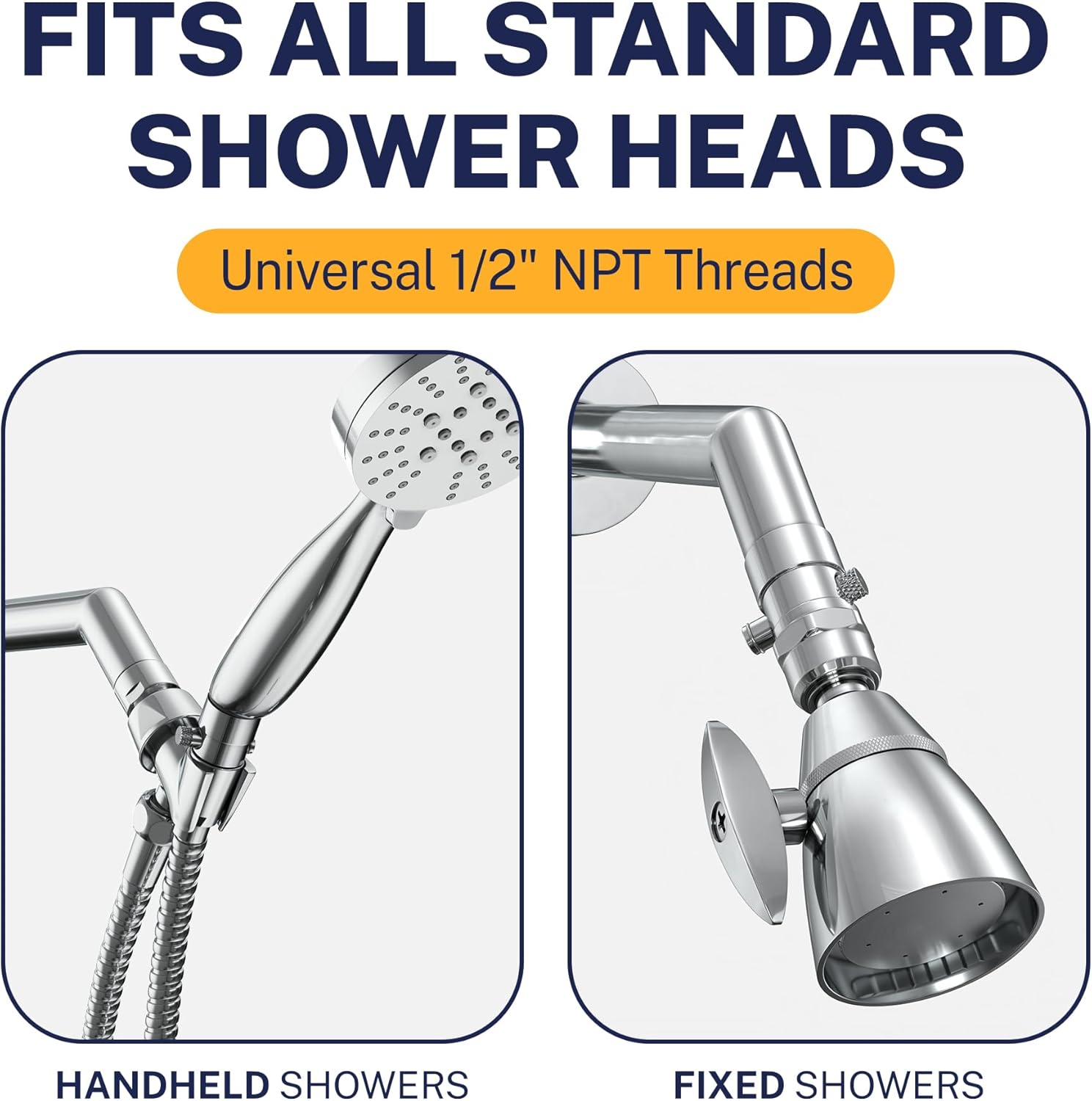 HammerHead Showers® Solid Metal Shower Head Shut Off Valve - Chrome - Brass Shower Head Valve Reduces Flow To A Trickle - Universal Shower Shut Off Valve - Plumbing Code Compliant HammerHead Showers® Solid Metal Shower Head Shut Off Valve - Chrome - Brass Shower Head Valve Reduces Flow To A Trickle - Universal Shower Shut Off Valve - Plumbing Code Compliant