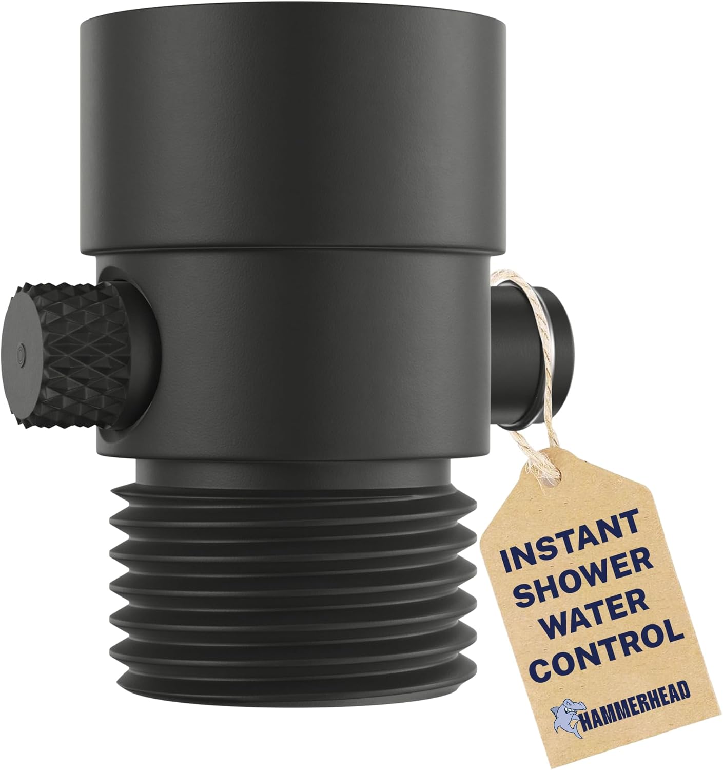 HammerHead Showers® Solid Metal Shower Head Shut Off Valve - Chrome - Brass Shower Head Valve Reduces Flow To A Trickle - Universal Shower Shut Off Valve - Plumbing Code Compliant HammerHead Showers® Solid Metal Shower Head Shut Off Valve - Chrome - Brass Shower Head Valve Reduces Flow To A Trickle - Universal Shower Shut Off Valve - Plumbing Code Compliant