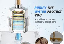 SR SUN RISE 20-Stage Shower Filter-Shower Head Filter for Hard Water, with 3 Replaceable Cartridges, High Output Shower Water Filter for Removing Chlorine and fluoride, Polished Chrome