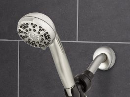 SR SUN RISE Shower Faucet Set 12-Inch Rainfall Shower Head Brushed Nickel