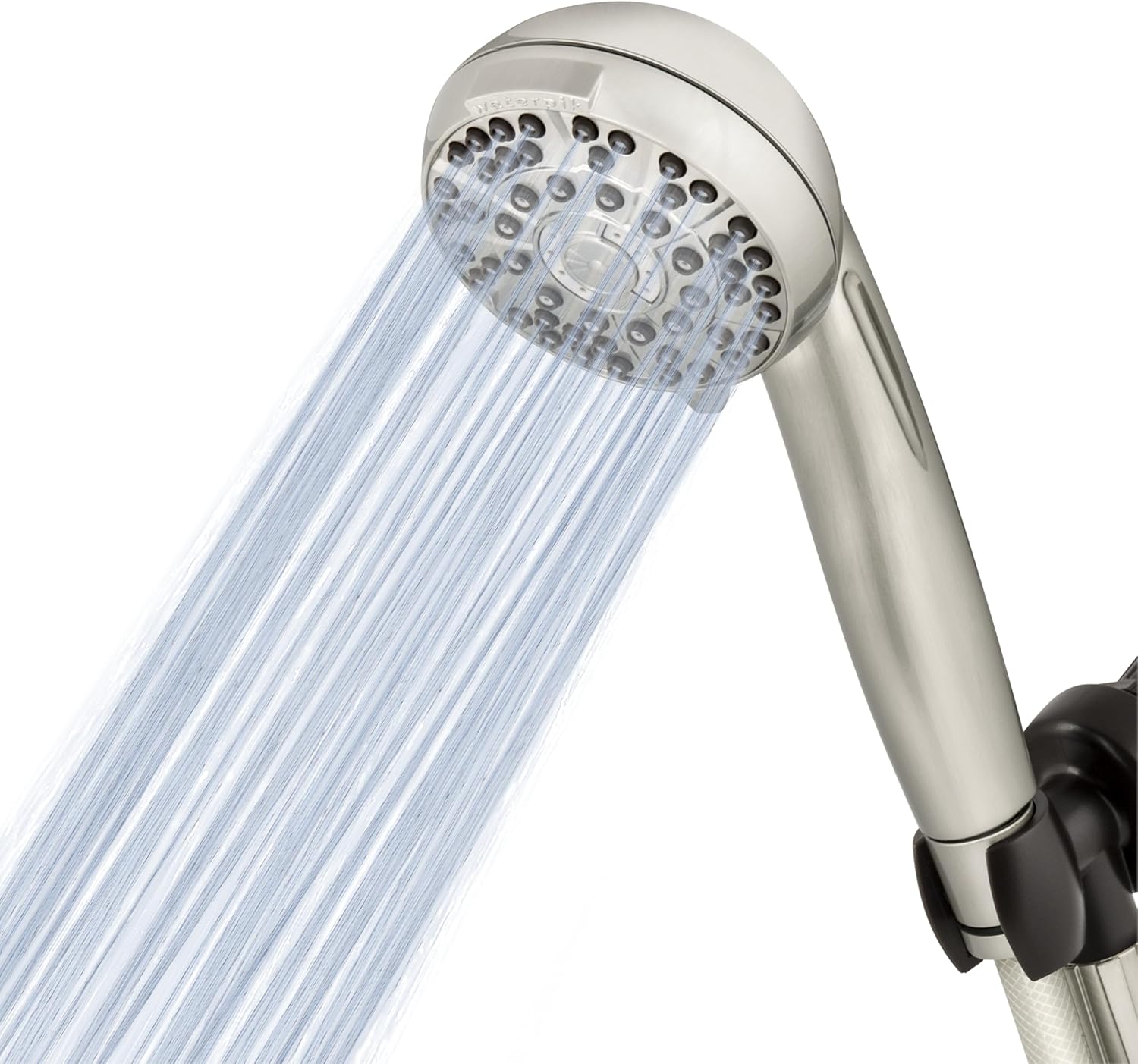 Waterpik High Pressure Hand Held Shower Head With Hose, PowerPulse Massage 6-Mode, Brushed Nickel XAS-649E Waterpik High Pressure Hand Held Shower Head With Hose, PowerPulse Massage 6-Mode, Brushed Nickel XAS-649E