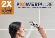 Waterpik One-Touch Dual 2-in-1 Shower System With Rain Shower Head and 7-Mode Hand Held Shower Head, Chrome XPB-133E-763E PowerPulse Chrome 8 Settings Showerhead Combo 1.8 gpm