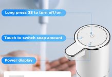 2 Pack Automatic Soap Dispensers,12.8oz/380ml USB Touchless Automatic Foaming Soap Dispenser,Rechargeabled Wall Mounted Smart Soap Dispenser for Bathroom Kitchen Dish Soap