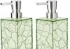 2 Pack Clear Rust Proof Soap Dispenser, Acrylic Plastic Hand Soap Lotion Dispenser Set for Bathroom&Kitchen Home |
