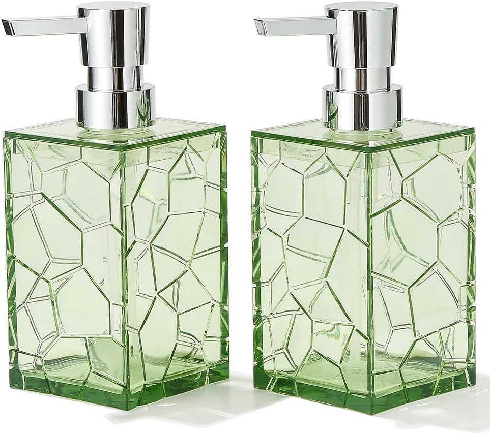 2 Pack Clear Rust Proof Soap Dispenser, Acrylic Plastic Hand Soap Lotion Dispenser Set for BathroomKitchen 2 Pack Clear Rust Proof Soap Dispenser, Acrylic Plastic Hand Soap Lotion Dispenser Set for BathroomKitchen