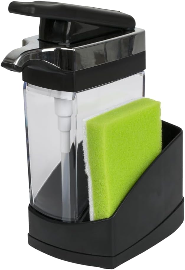 casabella-sink-sider-solo-kitchen-soap-pump-and-sponge-caddy-blackchrome-2-in-1-soap-and-sponge-caddy-one-hand-soap-disp