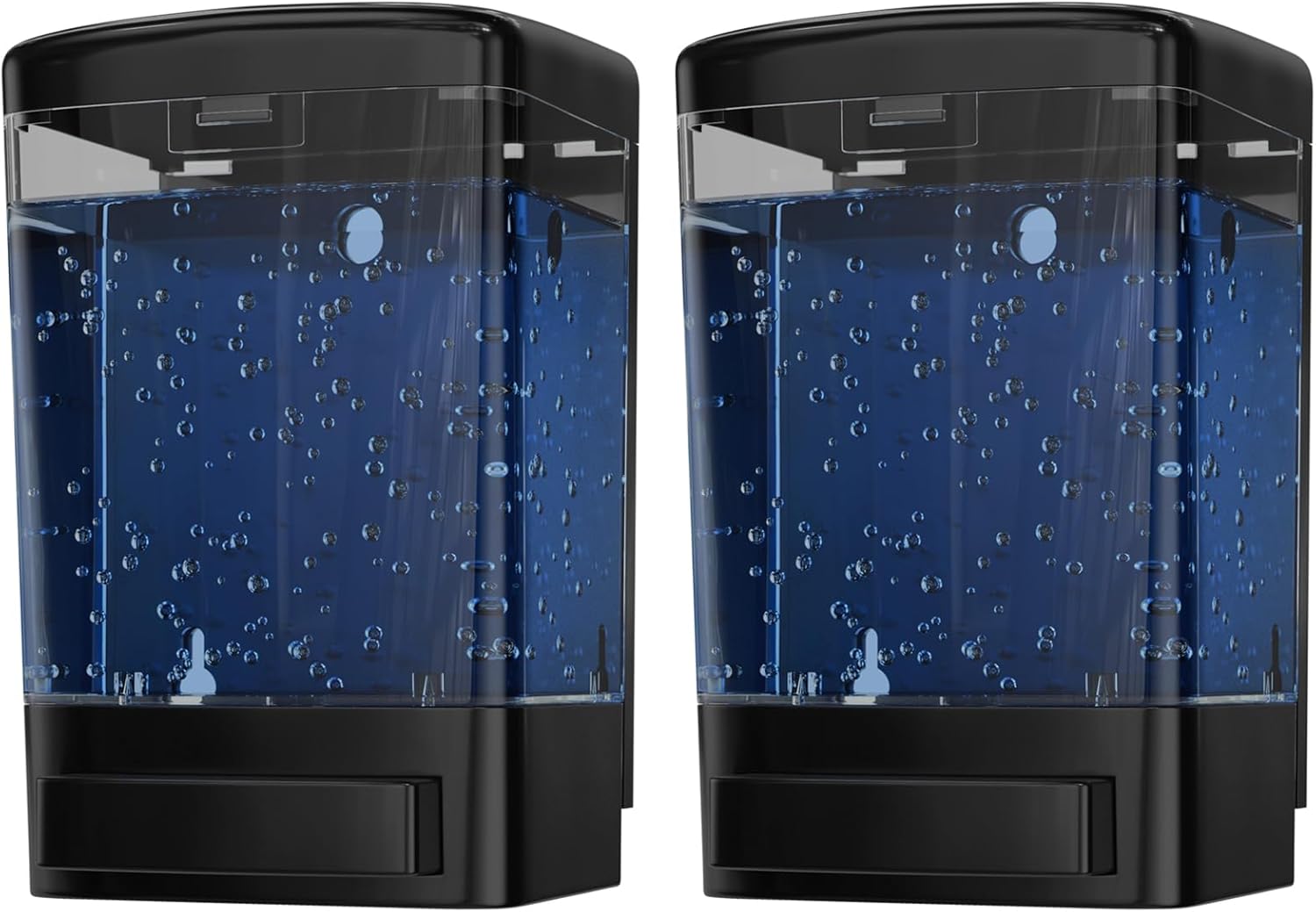 Commercial Soap Dispenser Wall Mount for Bathroom (2-Pack), Wall Mounted Hand Soap/Sanitizer Dispenser for Home or Business (Black), by EnBath Commercial Soap Dispenser Wall Mount for Bathroom (2-Pack), Wall Mounted Hand Soap/Sanitizer Dispenser for Home or Business (Black), by EnBath