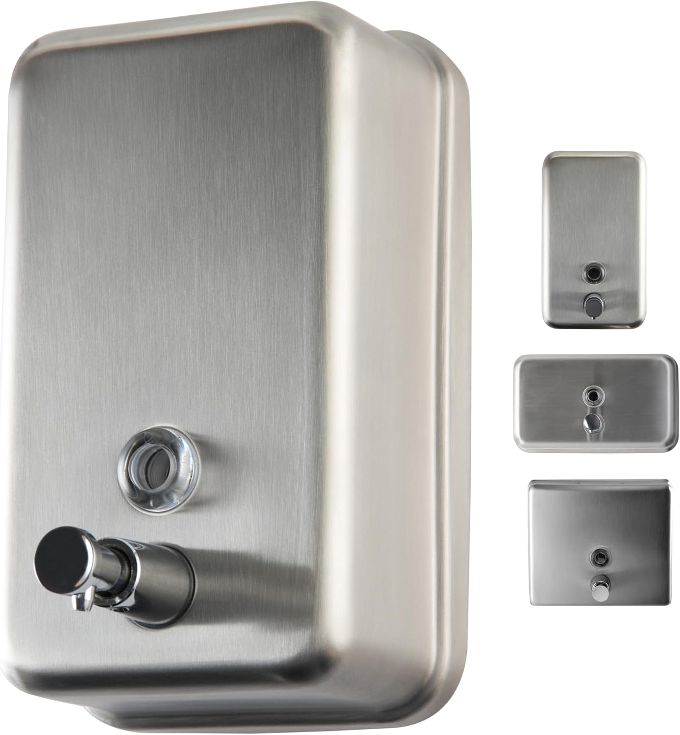 Commercial Soap Dispenser Wall Mount, Stainless Steel Solid Brass Pump Core, Industrial Grade Hand Soap Dispenser with Corrosion-Proof Lining for Bathrooms Kitchens, 37oz/1100ml ADA Compliant Commercial Soap Dispenser Wall Mount, Stainless Steel Solid Brass Pump Core, Industrial Grade Hand Soap Dispenser with Corrosion-Proof Lining for Bathrooms Kitchens, 37oz/1100ml ADA Compliant