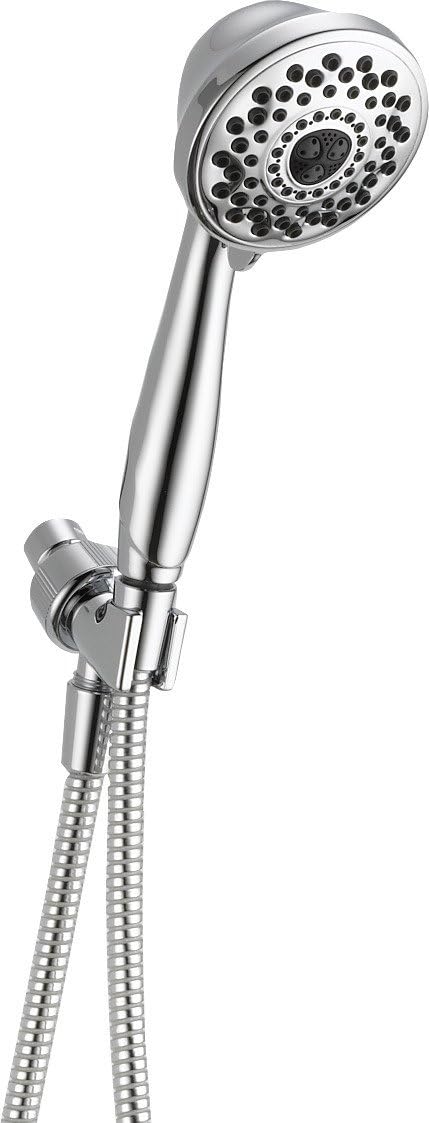 Delta Faucet 7-Spray Touch-Clean Hand Held Shower Head with Hose, Polished Brass 59346-PB-PK Delta Faucet 7-Spray Touch-Clean Hand Held Shower Head with Hose, Polished Brass 59346-PB-PK