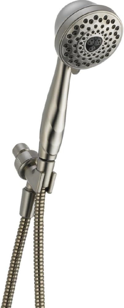 Delta Faucet 7-Spray Touch-Clean Hand Held Shower Head with Hose, Polished Brass 59346-PB-PK Delta Faucet 7-Spray Touch-Clean Hand Held Shower Head with Hose, Polished Brass 59346-PB-PK