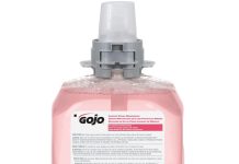 GOJO FMX-12 Luxury Foam Handwash, Cranberry Scent, EcoLogo Certified, 1250 mL Foam Soap Refill for Push-Style Dispenser (Pack of 4) – 5161-04