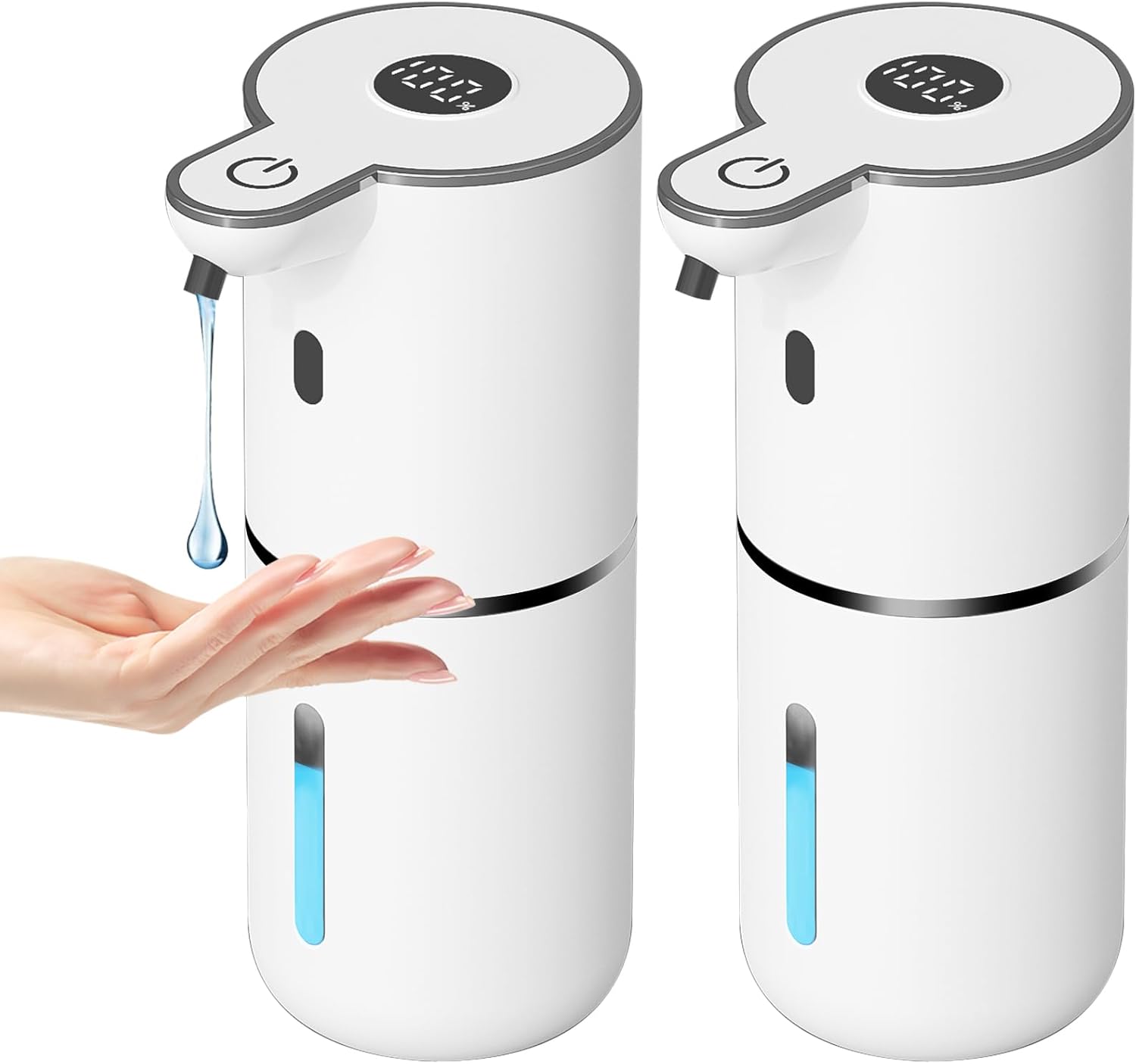 OHIFAST Automatic Liquid Soap Dispenser Touchless, USB Rechargeable Smart Hand Soap Dispenser, 6-Level Adjustable, 12.8oz/380mL Wall Mounted for Bathroom Kitchen Accessories Dish Soap-White OHIFAST Automatic Liquid Soap Dispenser Touchless, USB Rechargeable Smart Hand Soap Dispenser, 6-Level Adjustable, 12.8oz/380mL Wall Mounted for Bathroom Kitchen Accessories Dish Soap-White
