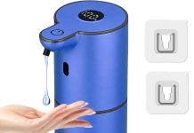 OHIFAST Automatic Liquid Soap Dispenser Touchless, USB Rechargeable Smart Hand Soap Dispenser, 6-Level Adjustable, 12.8oz/380mL Wall Mounted for Bathroom Kitchen Accessories Dish Soap-White