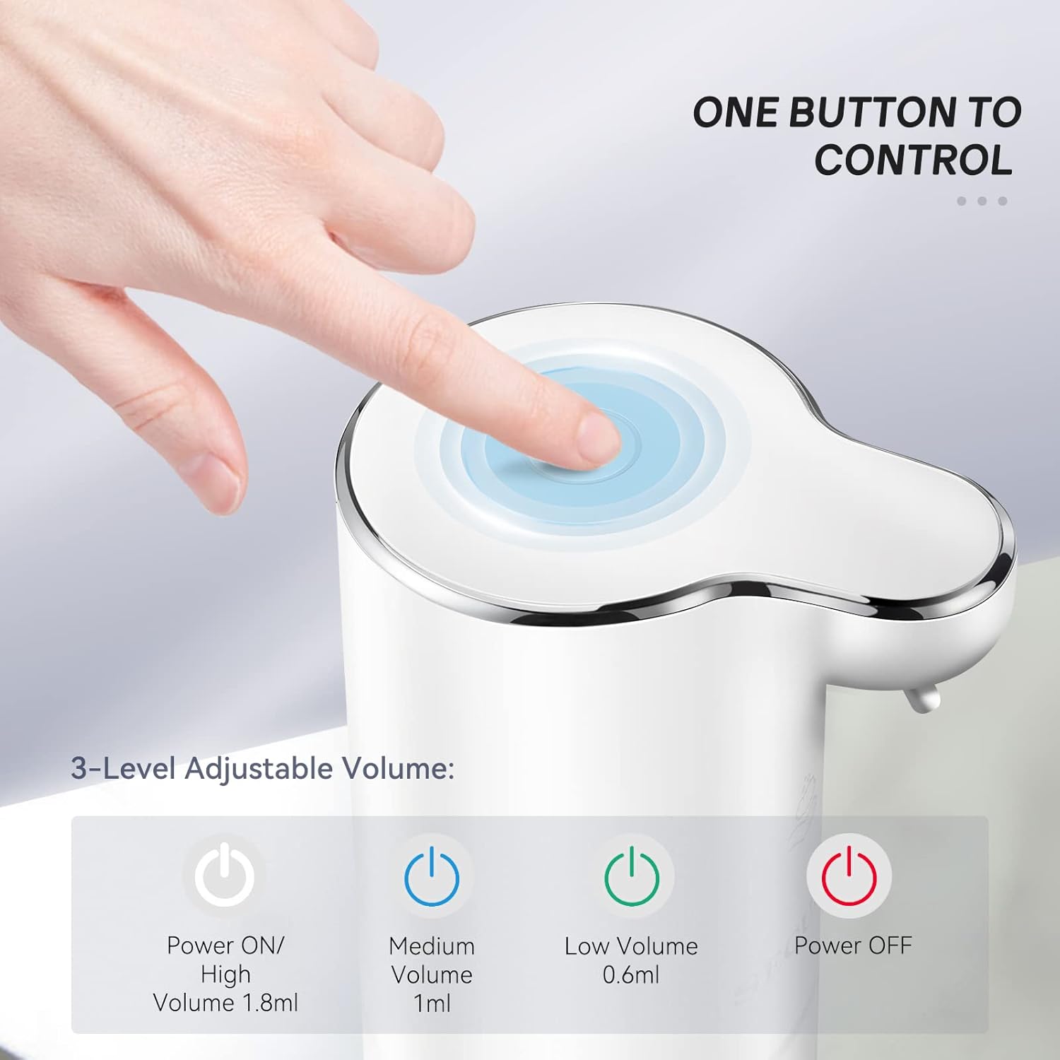 Secura Foaming Soap Dispenser, 10oz/300ml Touchless Automatic Soap Dispenser with Adjustable Volume Control, Rechargeable Hands Free Soap Dispenser for Kitchen, Bathroom (White) Secura Foaming Soap Dispenser, 10oz/300ml Touchless Automatic Soap Dispenser with Adjustable Volume Control, Rechargeable Hands Free Soap Dispenser for Kitchen, Bathroom (White)