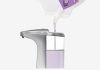 Simplehuman 8 oz. Touch-Free Sensor Liquid Soap Pump Dispenser with Soap Sample, Brushed Nickel