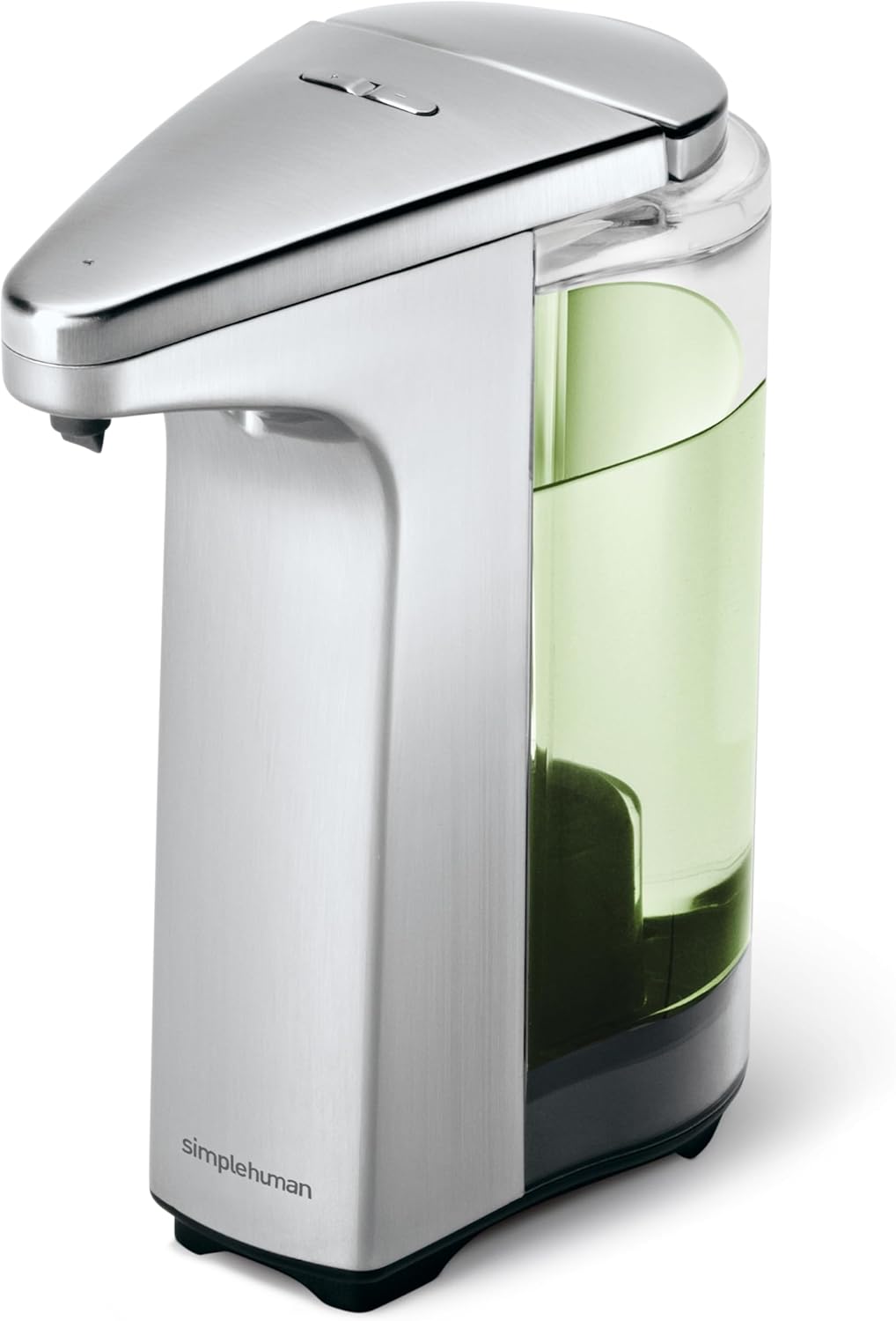 simplehuman oz. Touch-Free Sensor Liquid Soap Pump Dispenser with Soap Sample, Brushed Nickel simplehuman oz. Touch-Free Sensor Liquid Soap Pump Dispenser with Soap Sample, Brushed Nickel