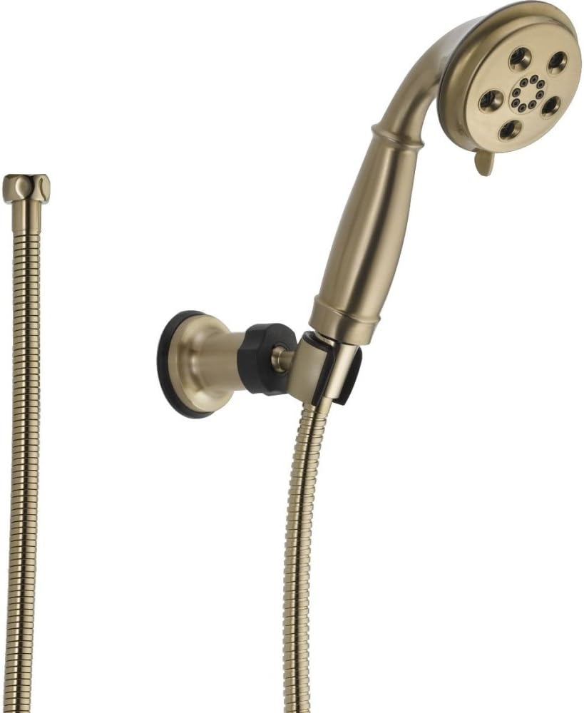 Delta Faucet 3-Spray H2Okinetic Wall-Mount Hand Held Shower with Hose, Polished Nickel 55433-PN Delta Faucet 3-Spray H2Okinetic Wall-Mount Hand Held Shower with Hose, Polished Nickel 55433-PN