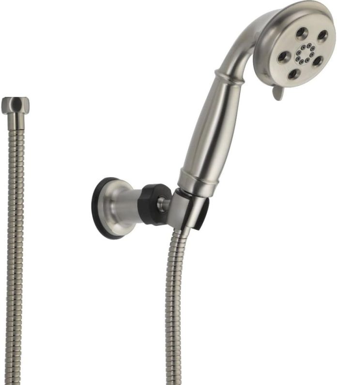 delta-faucet-3-spray-h2okinetic-wall-mount-hand-held-shower-with-hose-polished-nickel-55433-pn