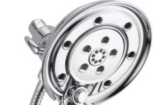 Delta Faucet 4-Spray H2Okinetic In2ition 2-in-1 Dual Hand Held Shower Head with Hose and Magnetic Docking, Venetian Bronze 58471-RB-PK