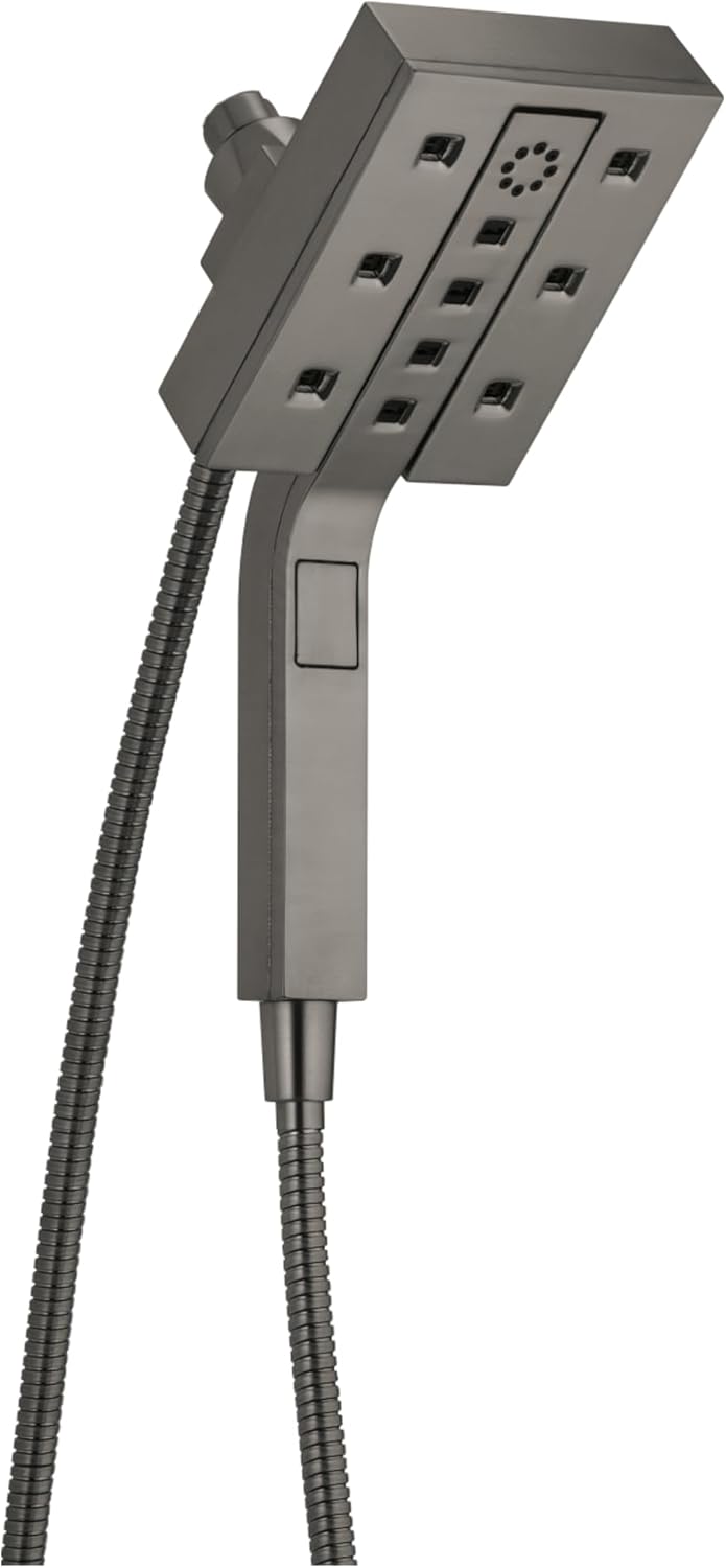 Delta Faucet 4-Spray Touch-Clean H2Okinetic In2ition 2-in-1 Dual Hand Held Shower Head with Hose and Magnetic Docking, Venetian Bronze 58473-RB Delta Faucet 4-Spray Touch-Clean H2Okinetic In2ition 2-in-1 Dual Hand Held Shower Head with Hose and Magnetic Docking, Venetian Bronze 58473-RB