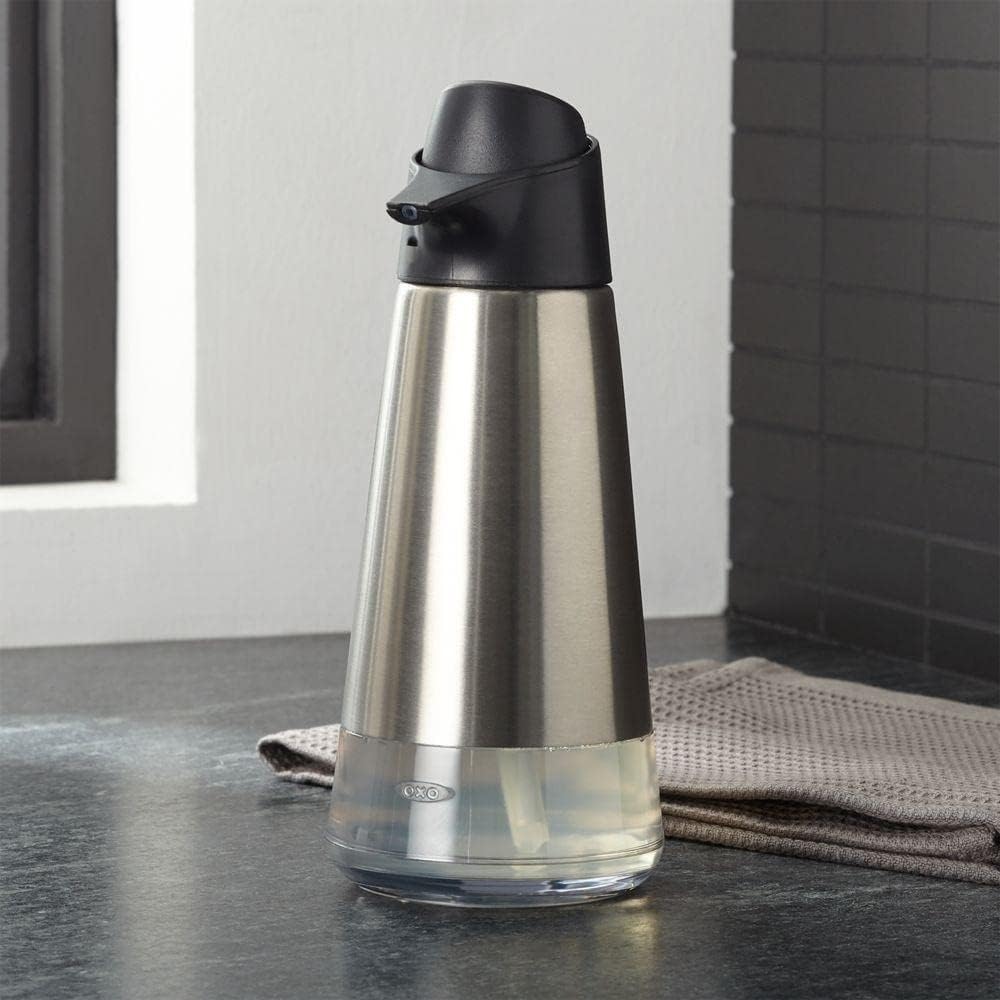 OXO Good Grips Stainless Steel Easy Press Soap Dispenser OXO Good Grips Stainless Steel Easy Press Soap Dispenser